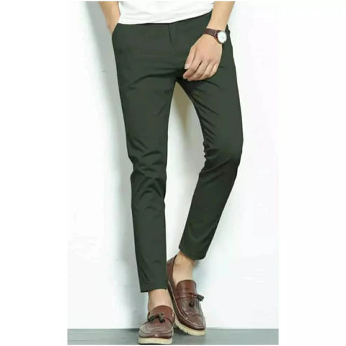 Green Cotton Chinos Pant